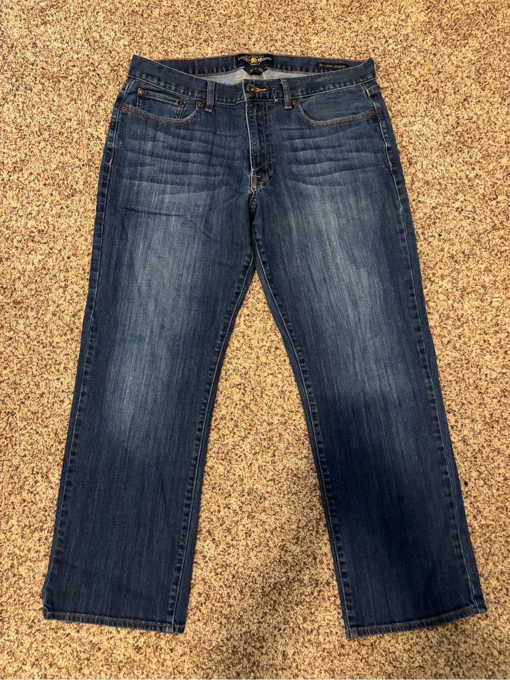Lucky Brand Relaxed Straight Dark Blue Jeans